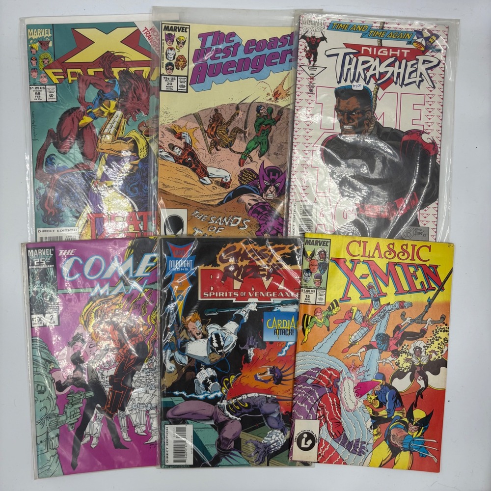 Marvel Comic Book Lot Vintage X-Men Avengers Ghost Rider